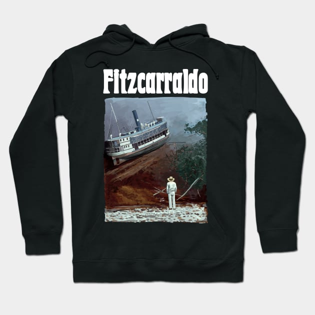 Fitzcarraldo movie Illustration Hoodie by burrotees